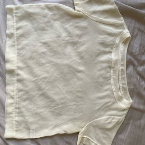 American Apparel See-Through White Top